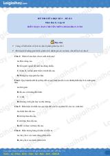 Đề thi giữa kì 2 Địa lí 10 - Đề số 2